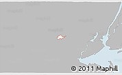 Gray 3D Map of ZIP code 07922, single color outside