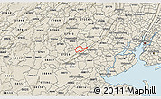Shaded Relief 3D Map of ZIP code 07922
