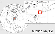 Blank Location Map of ZIP code 07924