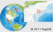 Physical Location Map of ZIP code 07924, highlighted country, highlighted county