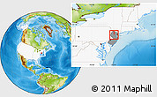 Physical Location Map of ZIP code 07924, highlighted country, highlighted state