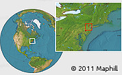 Satellite Location Map of ZIP code 07924