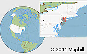 Savanna Style Location Map of ZIP code 07924, highlighted country, highlighted state