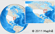 Shaded Relief Location Map of ZIP code 07924, highlighted country, highlighted county, within the entire country