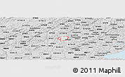 Silver Style Panoramic Map of ZIP code 07924