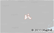 Gray 3D Map of ZIP code 07931, single color outside