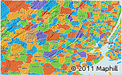 Political 3D Map of ZIP code 07940