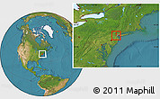 Satellite Location Map of ZIP code 07974