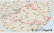 Classic Style 3D Map of ZIP codes starting with 080