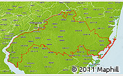 Physical 3D Map of ZIP codes starting with 080