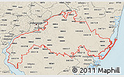 Shaded Relief 3D Map of ZIP codes starting with 080
