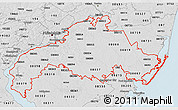 Silver Style 3D Map of ZIP codes starting with 080