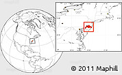 Blank Location Map of ZIP codes starting with 080