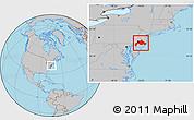 Gray Location Map of ZIP codes starting with 080