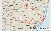 Shaded Relief Map of ZIP codes starting with 080