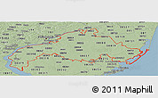 Savanna Style Panoramic Map of ZIP codes starting with 080