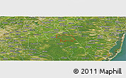 Satellite Panoramic Map of ZIP code 08015