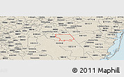 Shaded Relief Panoramic Map of ZIP code 08015