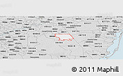 Silver Style Panoramic Map of ZIP code 08015