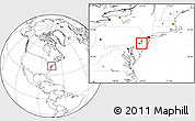 Blank Location Map of ZIP code 08054