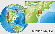 Physical Location Map of ZIP code 08054