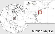 Blank Location Map of ZIP code 08401