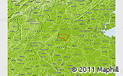 Physical Map of ZIP code 08502