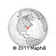 Outline Map of ZIP Code 08502