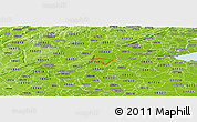 Physical Panoramic Map of ZIP code 08502