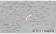 Gray 3D Map of ZIP code 08505