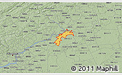 Savanna Style 3D Map of ZIP code 08505