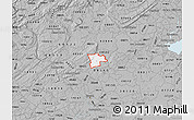 Gray Map of ZIP code 08558