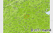 Physical Map of ZIP code 08558