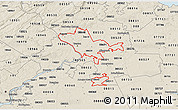 Classic Style 3D Map of ZIP codes starting with 086