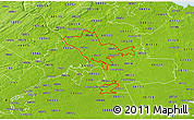 Physical 3D Map of ZIP codes starting with 086