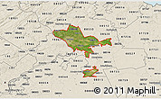 Satellite 3D Map of ZIP codes starting with 086, shaded relief outside