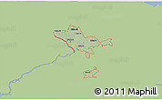 Savanna Style 3D Map of ZIP codes starting with 086, single color outside