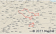 Shaded Relief 3D Map of ZIP codes starting with 086