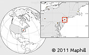 Blank Location Map of ZIP codes starting with 086, highlighted country