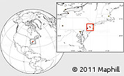 Blank Location Map of ZIP codes starting with 086