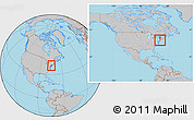 Gray Location Map of ZIP codes starting with 086, within the entire country