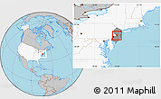 Gray Location Map of ZIP codes starting with 086, highlighted country, highlighted state
