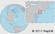 Gray Location Map of ZIP codes starting with 086