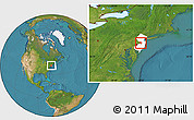 Satellite Location Map of ZIP codes starting with 086, highlighted state