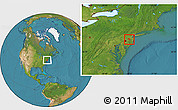 Satellite Location Map of ZIP codes starting with 086