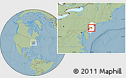 Savanna Style Location Map of ZIP codes starting with 086, highlighted state, hill shading