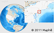 Shaded Relief Location Map of ZIP codes starting with 086, highlighted country