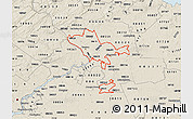 Classic Style Map of ZIP codes starting with 086