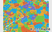 Political Map of ZIP codes starting with 086