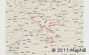 Shaded Relief Map of ZIP codes starting with 086